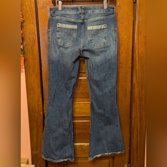 BDG Urban Outfitters Flare Jeans Hippie Bell Bottom Embroidered Pocket - Picture 8 of 11